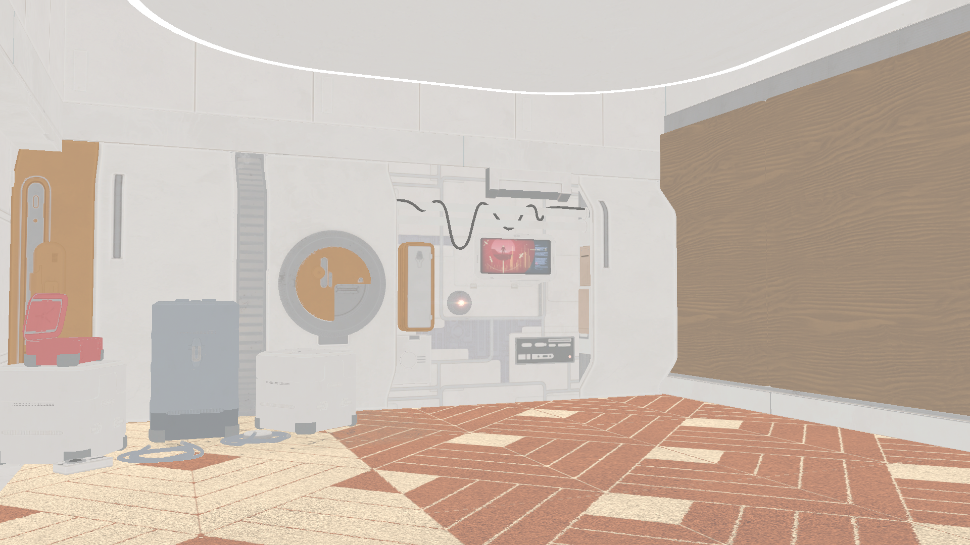 Unreal untextured spaceship